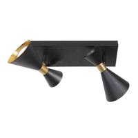 Steinhauer Design plafondlampPreto zwart met goud dubbel - 4110ZW