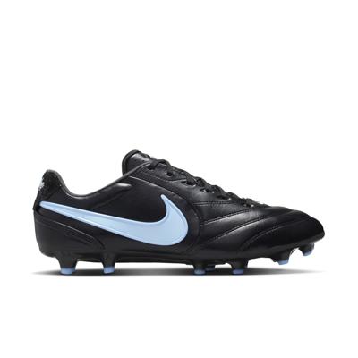 Nike Tiempo Ligera Pro Gras Voetbalschoenen (FG) Zwart Lichtblauw Nike Tiempo Ligera Pro Gras Voetbalschoenen (FG) Zwart Lichtblauw