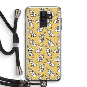 Haas: Samsung Galaxy J8 (2018) Transparant Hoesje met koord