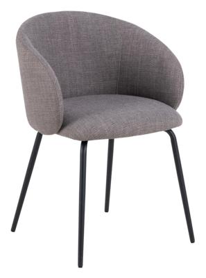 Bendt Eetkamerstoel 'Cristi' Structuurstof, kleur Grijs/Bruin