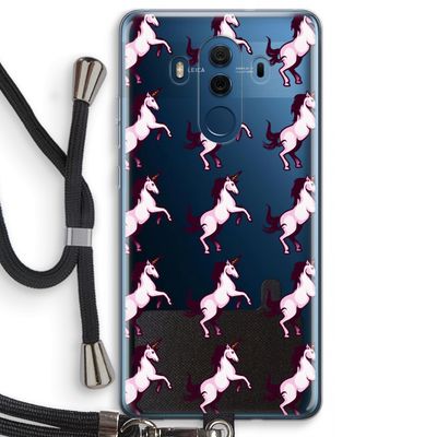 Musketon Unicorn: Huawei Mate 10 Pro Transparant Hoesje met koord
