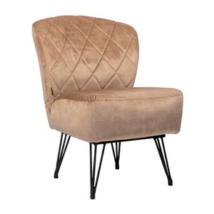 Bronx71 Velvet fauteuil Else taupe.