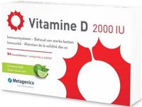 Metagenics Vitamine D 2000iu Kauwtabletten Limoensmaak 84Tabletten