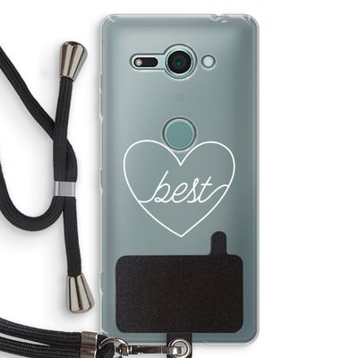 Best heart pastel: Sony Xperia XZ2 Compact Transparant Hoesje met koord