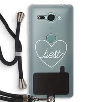 Best heart pastel: Sony Xperia XZ2 Compact Transparant Hoesje met koord