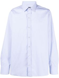 TOM FORD chemise boutonnée à manches longues - Bleu