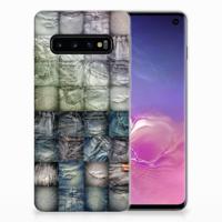 Silicone Back Cover Samsung Galaxy S10 Spijkerbroeken