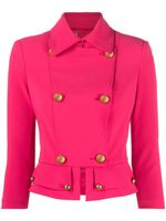 Elisabetta Franchi veste cintrée à boutonnière croisée - Rose