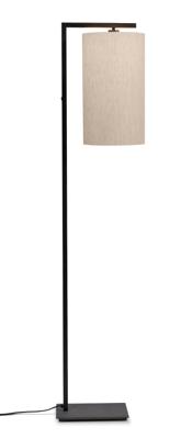 Vloerlamp Boston - Zwart/Naturel - 30x25x160cm