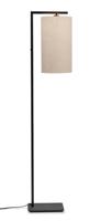 Vloerlamp Boston - Zwart/Naturel - 30x25x160cm