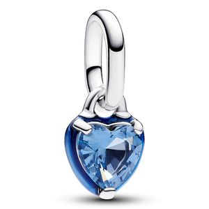 Pandora Me 793042C02 Hangbedel Blue Chakra Heart Mini Dangle zilver-emaille-synth.kristal blauw