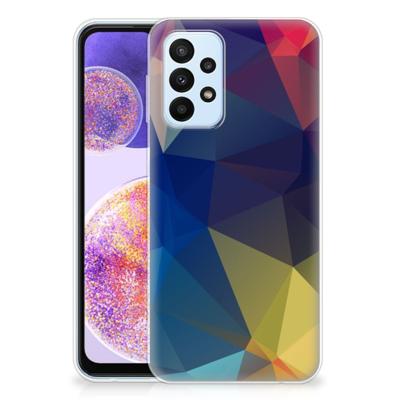 Samsung Galaxy A23 | TPU Hoesje | Polygon Dark