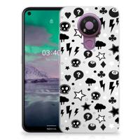Silicone Back Case Nokia 3.4 Silver Punk