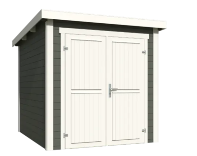Blokhut Sara 200x250 Green Grey-Wit - Outdoor life