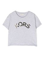 Michael Kors Kids t-shirt en coton à logo imprimé - Gris - thumbnail