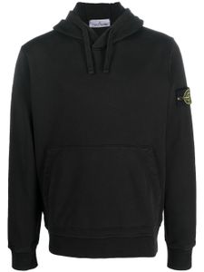 Stone Island hoodie à patch Compass - Noir