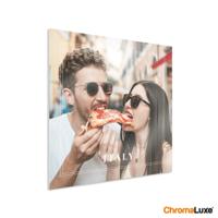 Foto op aluminium afdrukken - Wit (ChromaLuxe) - 40 x 40 cm