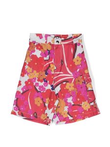 ERL KIDS short de bain à fleurs - Rose