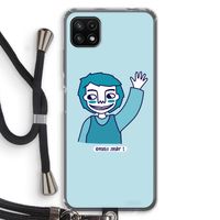 Zwaai: Samsung Galaxy A22 5G Transparant Hoesje met koord