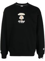 AAPE BY *A BATHING APE® sweat à imprimé graphique - Noir