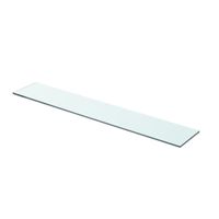 Wandschap transparant 70x12 cm glas