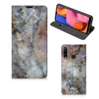 Samsung Galaxy A20s | Standcase | Marmer Grijs