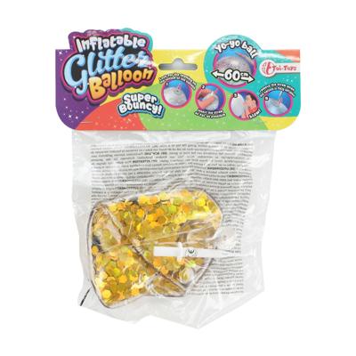 Toi-Toys Opblaasbare glitter ballon, 60cm