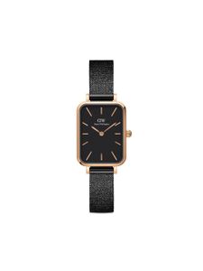 Daniel Wellington montre Quadro Pressed Ashfield 20 x 26 mm - Noir