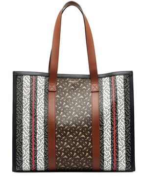 Burberry Pre-Owned Shopper met monogram - Bruin
