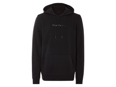 LIVERGY Herensweater van zachte interlockkwaliteit (Zwart, L)