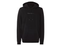 LIVERGY Herensweater van zachte interlockkwaliteit (Zwart, S)