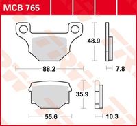 TRW Remblokken, en remschoenen voor de moto, MCB765 Allround organisch