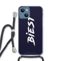 Biest: iPhone 13 mini Transparant Hoesje met koord Biest: iPhone 13 mini Transparant Hoesje met koord