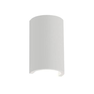 Artdelight Wandlamp Nantes glad H 18 cm gips wit