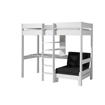 Vipack hoogslaper met slaapbank Pino - wit - 208,3x105,2x174,4 cm - Leen Bakker