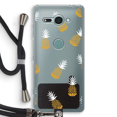 Ananasjes: Sony Xperia XZ2 Compact Transparant Hoesje met koord