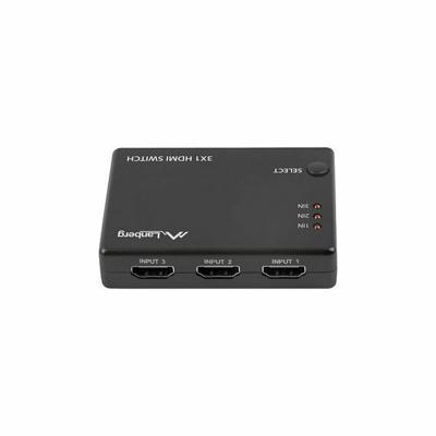 HDMI-Schakelaar Lanberg SWV-HDMI-0003 Zwart 80 cm