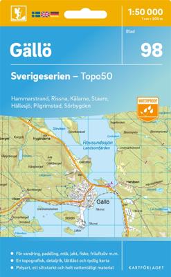 Topografische kaart - Wandelkaart 98 Sverigeserien Gällö | Norstedts