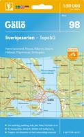Topografische kaart - Wandelkaart 98 Sverigeserien Gällö | Norstedts