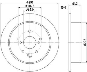 Remschijf 8DD355115711