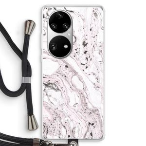 Mengelmoes: Huawei P50 Pro Transparant Hoesje met koord