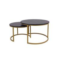 MaximaVida ronde salontafel set Chicago XL 75 cm champagne - thumbnail