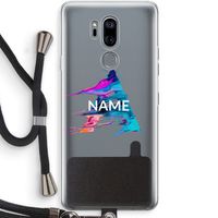 Abstract Spectrum: LG G7 Thinq Transparant Hoesje met koord