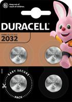 4 Duracell CR2032 knoopcel batterijen