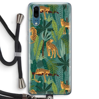 Luipaard 2: Huawei P20 Transparant Hoesje met koord