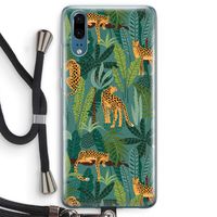 Luipaard 2: Huawei P20 Transparant Hoesje met koord