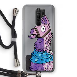 Lama: Xiaomi Redmi 9 Transparant Hoesje met koord
