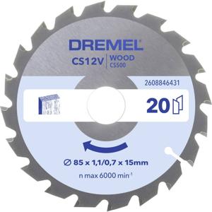 Dremel DREMEL Holz Kreissägeblatt 85mm CS500 2608846431 Cirkelzaagblad 1 stuk(s)