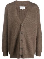 Maison Margiela cardigan en alpaga mélangé à col v - Marron