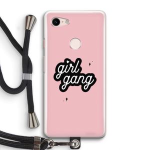 Girl Gang: Pixel 3 Transparant Hoesje met koord